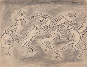 Fritz Ascher, Dancers, 1921. Private collection. Photo Malcolm Varon ©2018 Bianca Stock